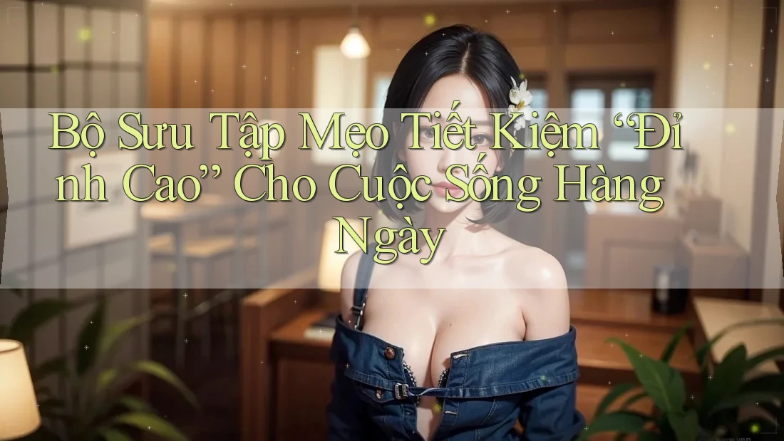 Bộ Sưu Tập Mẹo Tiết Kiệm “Đỉnh Cao” Cho Cuộc Sống Hàng Ngày Bộ Sưu Tập Mẹo Tiết Kiệm “Đỉnh Cao” Cho Cuộc Sống Hàng Ngày