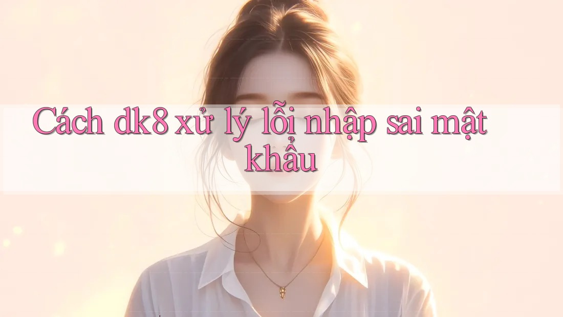 Cách dk8 xử lý lỗi nhập sai mật khẩu