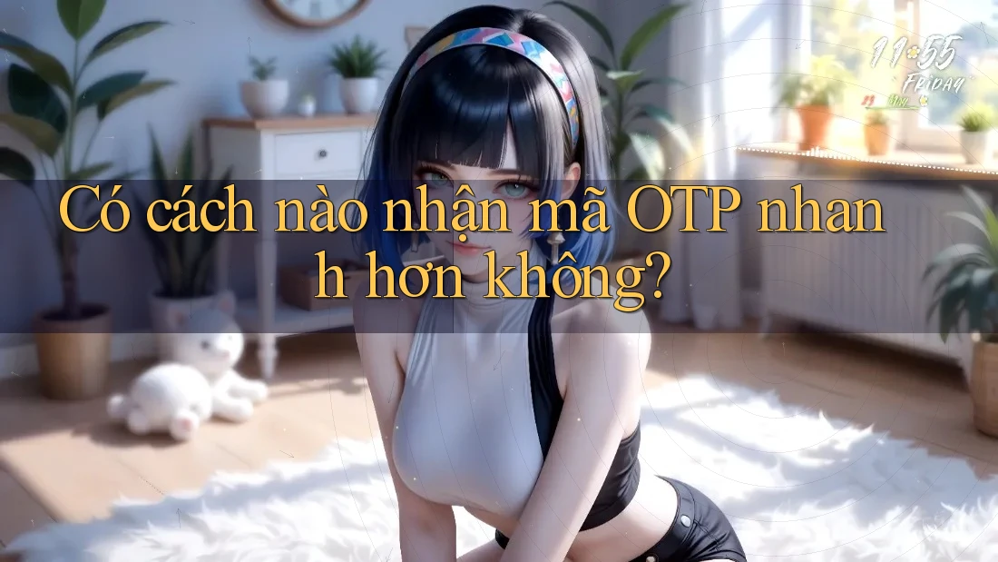 Có cách nào nhận mã OTP nhanh hơn không? Có cách nào nhận mã OTP nhanh hơn không?