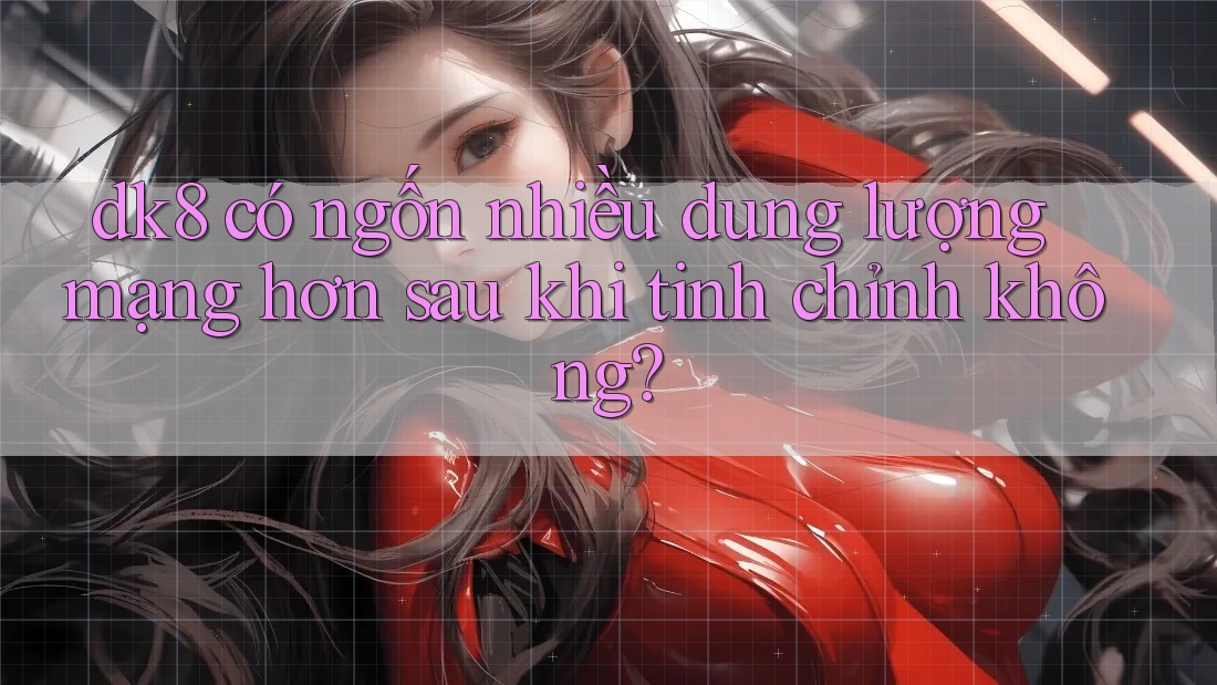 dk8 có ngốn nhiều dung lượng mạng hơn sau khi tinh chỉnh không? dk8 có ngốn nhiều dung lượng mạng hơn sau khi tinh chỉnh không?