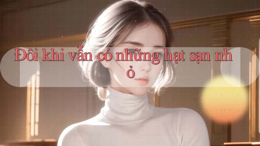 Đôi khi vẫn có những hạt sạn nhỏ Đôi khi vẫn có những hạt sạn nhỏ
