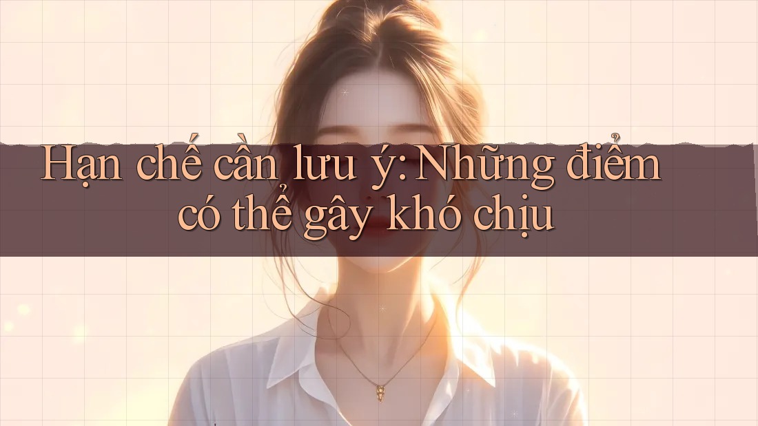 Hạn chế cần lưu ý: Những điểm có thể gây khó chịu Hạn chế cần lưu ý: Những điểm có thể gây khó chịu