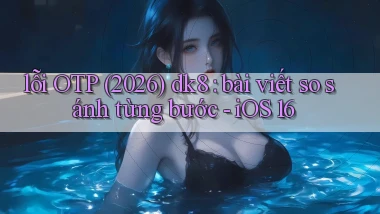 lỗi OTP (2026) dk8 bài viết so sánh từng bước   iOS 16