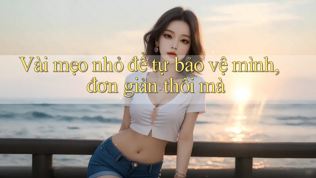 Vài mẹo nhỏ để tự bảo vệ mình, đơn giản thôi mà Vài mẹo nhỏ để tự bảo vệ mình, đơn giản thôi mà